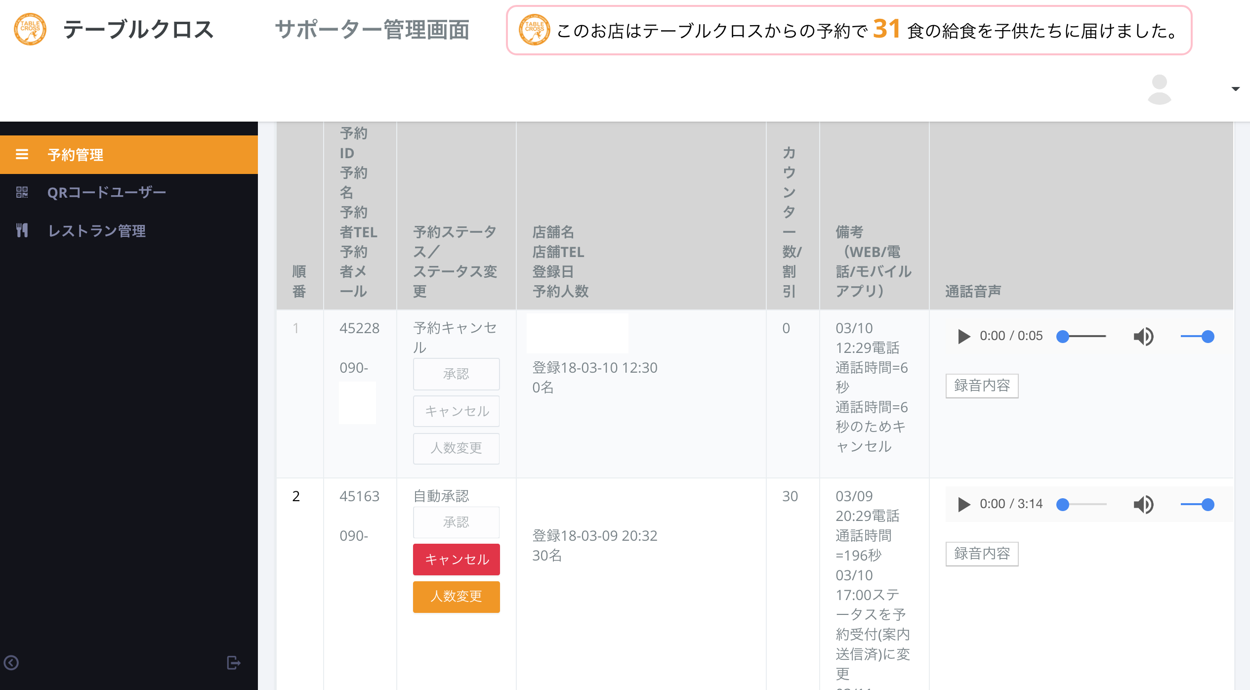 1-3.管理画面のスクリーンショット